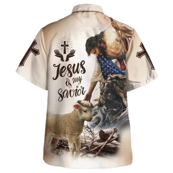 God Lamb Crown Of Thorn Jesus Savior Men s Christian Hawaiian Shirt – Perfect Gift!