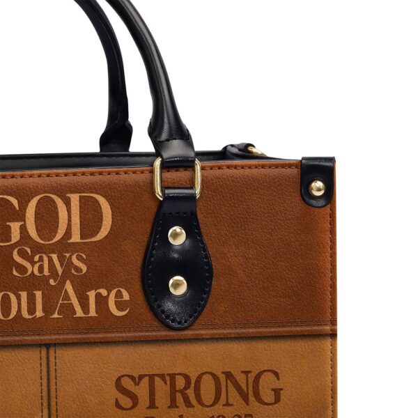 Personalized Religious Leather Handbag God Says I Am Worship Gift for Friends
