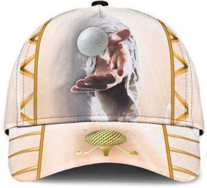 Golf God Give Me Your Hand Jesus 3D Printed Unisex Hat Classic Cap, Snapback Cap