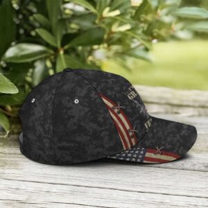 Grandpa Dad Veteran Nothing Scares Me Baseball Cap, Christian, Jesus Hat Trucker Classic Hats Gift 1