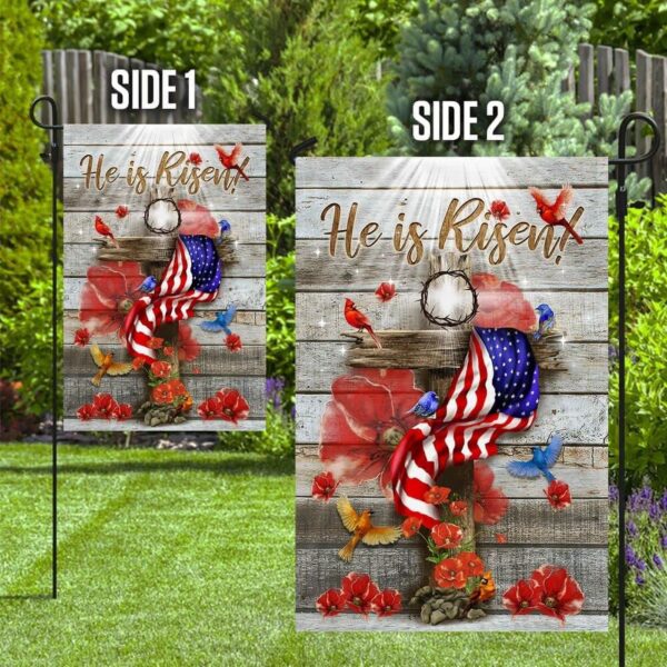 He Is Risen Jesus Resurrection Flag – Outdoor Christian House Flag & Garden Banner