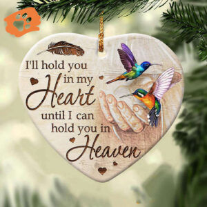 Personalized Hummingbird Jesus Memorial Ornament - Heartfelt Remembrance Gift