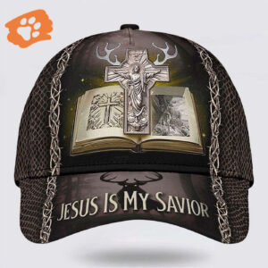 Hunting Jesus Is My Savior Baseball Cap – Christian Hats for Men and Women Trucker Classic Hats Gift