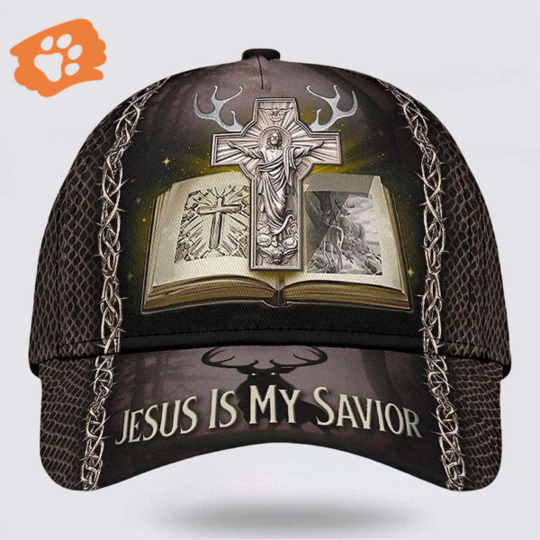 Hunting Jesus Is My Savior Baseball Cap – Christian Hats for Men and Women Trucker Classic Hats Gift
