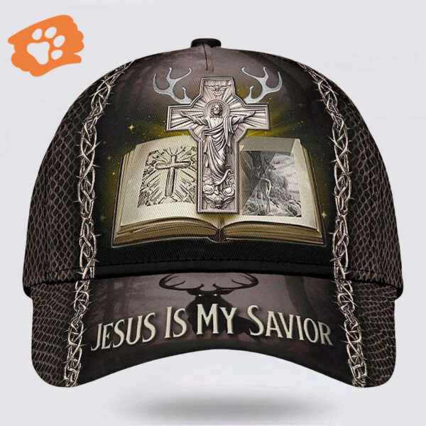 Hunting Jesus Is My Savior Baseball Cap Hat  Trucker Classic Hats Gift