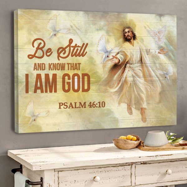 I Am God – Beautiful Jesus Canvas Jesus Gift 2