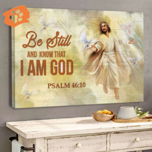 I Am God – Beautiful Jesus Canvas Jesus Gift 2