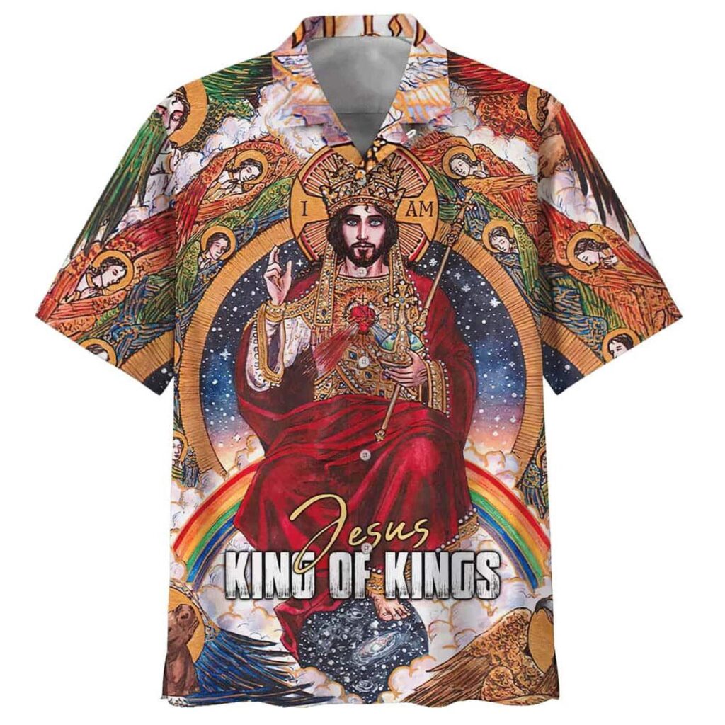 King of Kings Men s Christian Faith Hawaiian Shirt – Perfect Christian Gift King of Kings Men s Christian Faith Hawaiian Shirt – Perfect Christian Gift