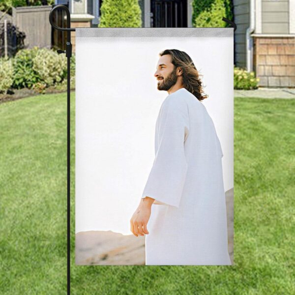 I Believe in Christ Garden Flag – Welcome Christian Scripture Banner