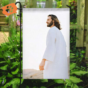 I Believe in Christ Garden Flag - Welcome Christian Scripture Banner