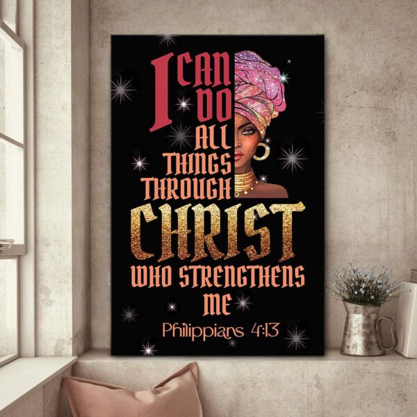 I Can Do All Things Through Christ – Jesus Canvas Jesus Gift