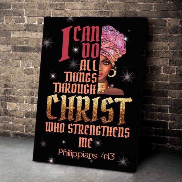I Can Do All Things Through Christ – Jesus Canvas Jesus Gift