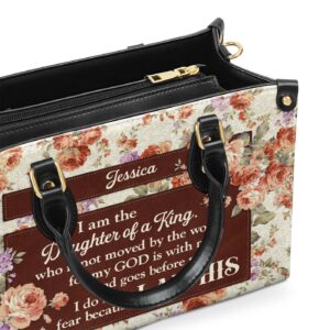 I Am His Personalized Leather Handbag Christian Gifts For Women 1
