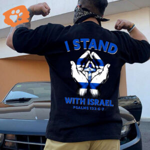 I Stand With Israel Tshirt Jesus Hoodie Israel Flag Shirt & Support Gifts
