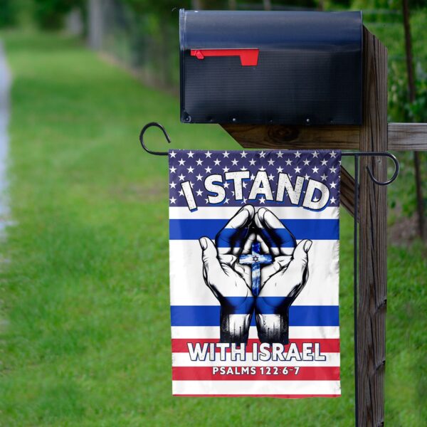 I Stand With Israel House Garden Flag – Support Israel Home Decor & Outdoor Yard Decor