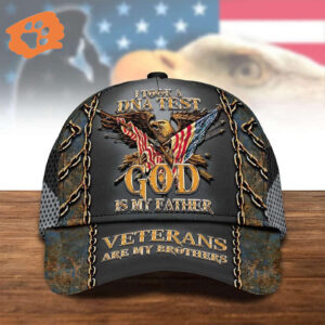 I Took A Dna Test And God Is My Father Veteran Baseball Cap, Christian, Jesus Hat Trucker Classic Hats Gift