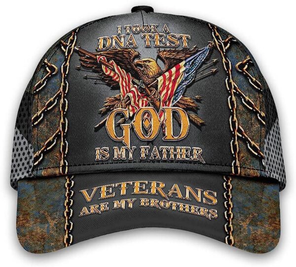I Took A Dna Test And God Is My Father Veteran Baseball Cap, Christian, Jesus Hat Trucker Classic Hats Gift