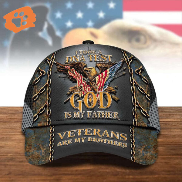 I Took A Dna Test And God Is My Father Veteran Baseball Cap, Christian, Jesus Hat Trucker Classic Hats Gift