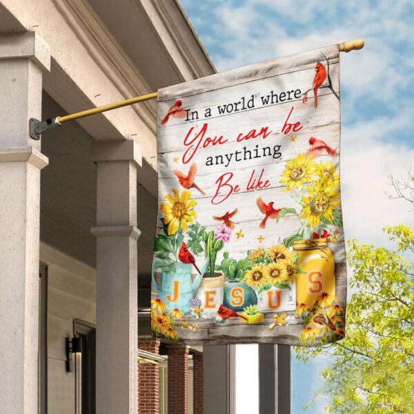 Be Like Jesus Flag – Inspirational Religious Banner for Home & Garden
