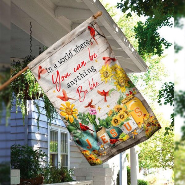 Be Like Jesus Flag – Inspirational Religious Banner for Home & Garden