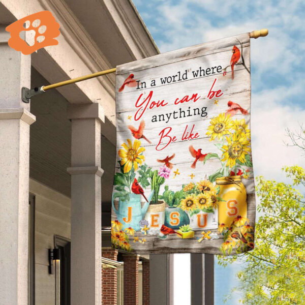 Be Like Jesus Flag – Inspirational Religious Banner for Home & Garden