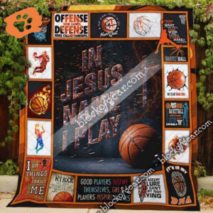 Jesus Name Basketball Quilt: Play with Faith and Style