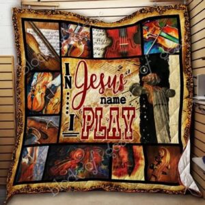 Jesus Name Cellos Quilt: Playful and Inspirational Design 1