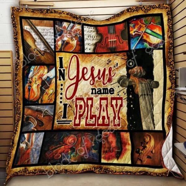 Jesus Name Cellos Quilt: Playful and Inspirational Design