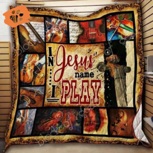 Jesus Name Cellos Quilt: Playful and Inspirational Design