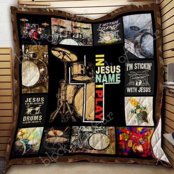 Jesus Drum Quilt: Playful and Inspirational Bedding
