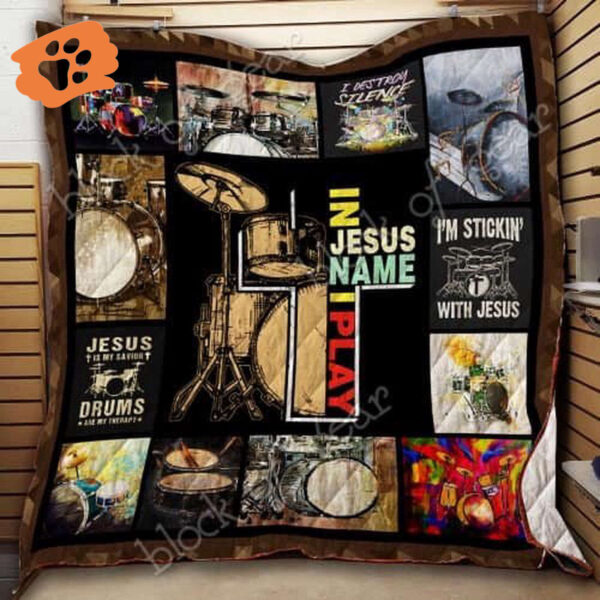 Jesus Drum Quilt: Playful and Inspirational Bedding