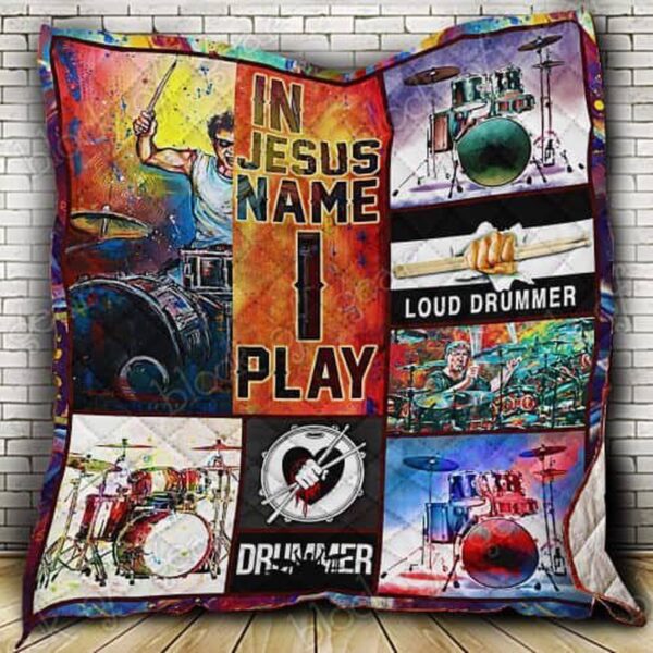 In Jesus Name Drummer Quilt: Play with Faith and Style