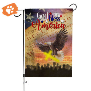 God Bless America Garden and House Flags for Independence Day 2025