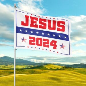 2024 Jesus Christ Garden Flag Patriotic Independence Day Decor Gift 1