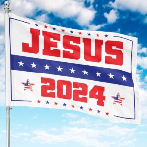 2024 Jesus Christ Garden Flag Patriotic Independence Day Decor Gift 3