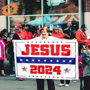 2024 Jesus Christ Garden Flag Patriotic Independence Day Decor Gift