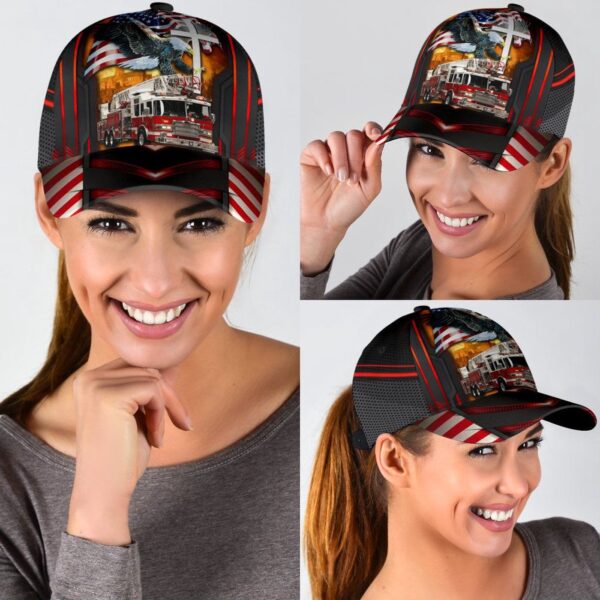 Jesus American Eagle Firefighter Classic Cap All Over Print