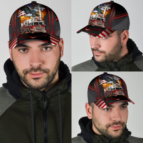 Jesus American Eagle Firefighter Classic Cap All Over Print