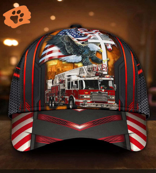 Jesus American Eagle Firefighter Classic Cap – Gift 2025 for Men Women