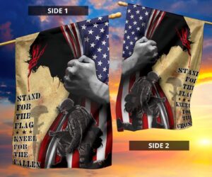 Jesus American Flag Stand For The Flag Kneel For THe Gross 5