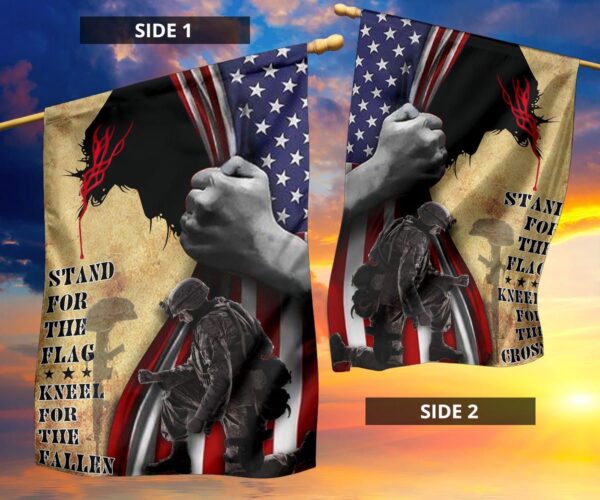 Jesus American Flag Stand For The Flag Kneel For THe Gross