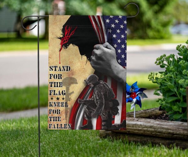 Jesus American Flag Stand For The Flag Kneel For THe Gross
