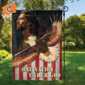 Jesus American Garden Flag Patriotic Outdoor Flags for Independence Day & American Pride