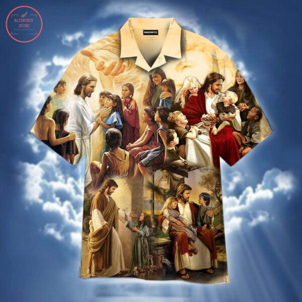 Jesus & Children Worldwide Hawaiian Shirt: Unique & Colorful Design