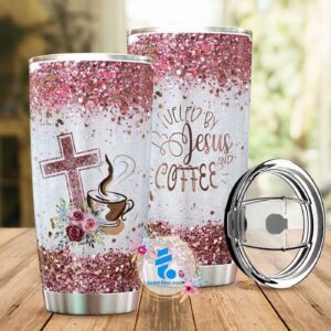 Jesus and coffee stainless steel tumbler HG32203 - Jesus Lover Men Women