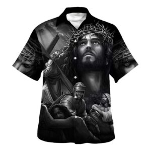 Men s Christian Jesus Warriors Hawaiian Shirt - Perfect Gift for Christians