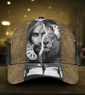Jesus And Lion Believe 3D All Over Printed Classic Cap Love God Gift