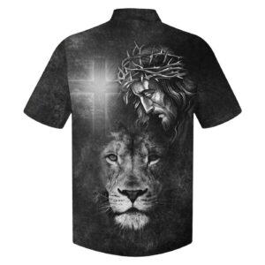 Men s Jesus Lion Christian Cross Hawaiian Shirt - Perfect Gift for Christian Faith 1