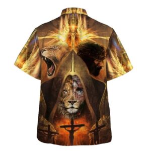 Men s Jesus Lion of Judah Christian Hawaiian Shirt - Perfect Gift for Christian 1