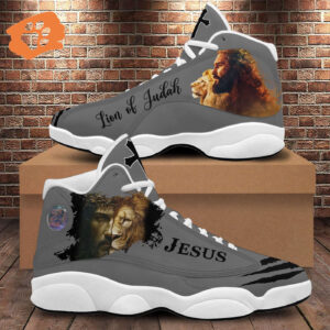 Jesus And Lion Running Shoes, Jesus Christian Lion Of Judah Basketball Shoes, God Cross Unisex Shoes For Prayers